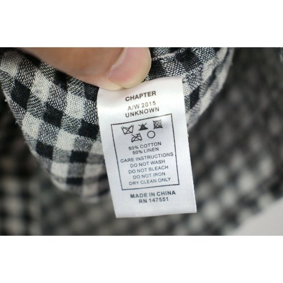 Ch. Chapter Mens XS Check Collared Button Up Shirt M732 - Picture 3 of 6